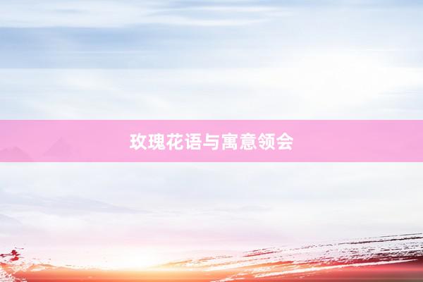玫瑰花语与寓意领会